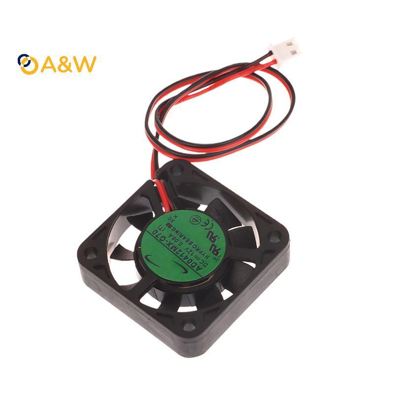 A & W ใหม่ 40 มม.4010 Cooler AD0412MX-G70 สําหรับ 40*40*10 มม.DC12V 0.08A 2-Line แบริ่งไฮดรอลิกเงียบ