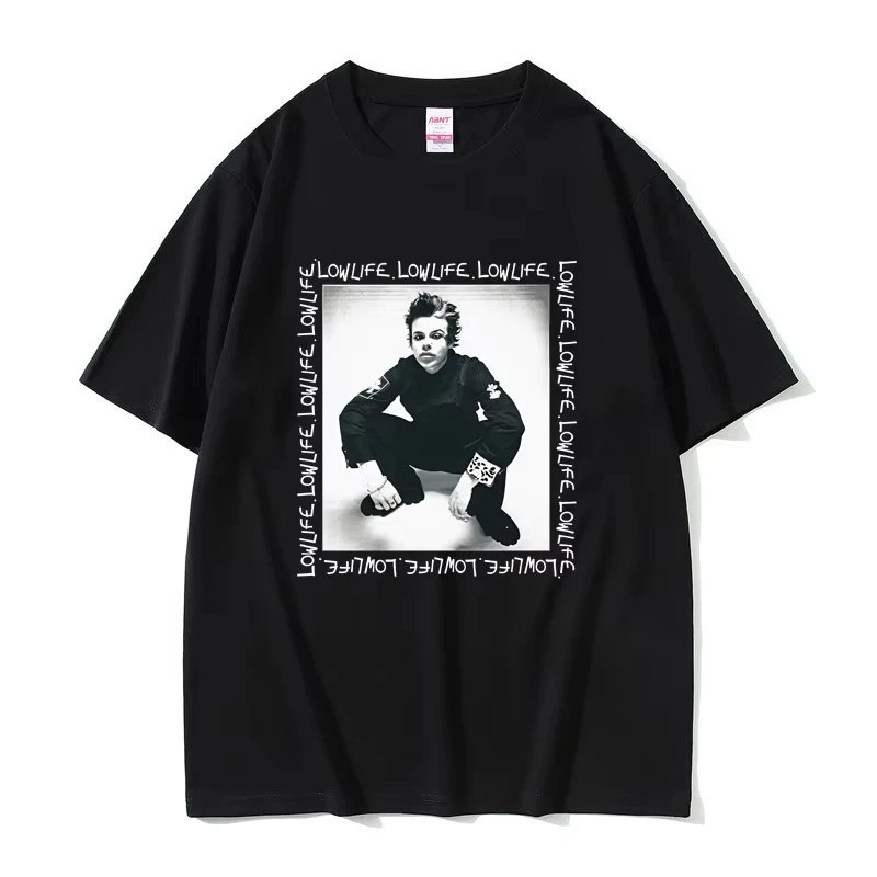 2026 เสื้อยืดพิมพ์ลายคอตตอนแท้ 100% คอโอ แขนสั้น สไตล์วินเทจ ร็อค แฟชั่นสำหรับชายหญิง อัลบั้ม Rocker
