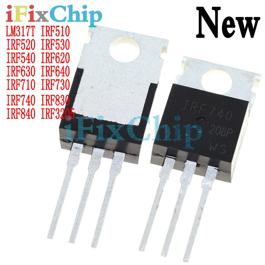5PCS LM317T IRF3205 IRF510 IRF520 IRF530 IRF540 IRF620 IRF630 IRF640 IRF710 IRF730 IRF740 IRF830 IRF