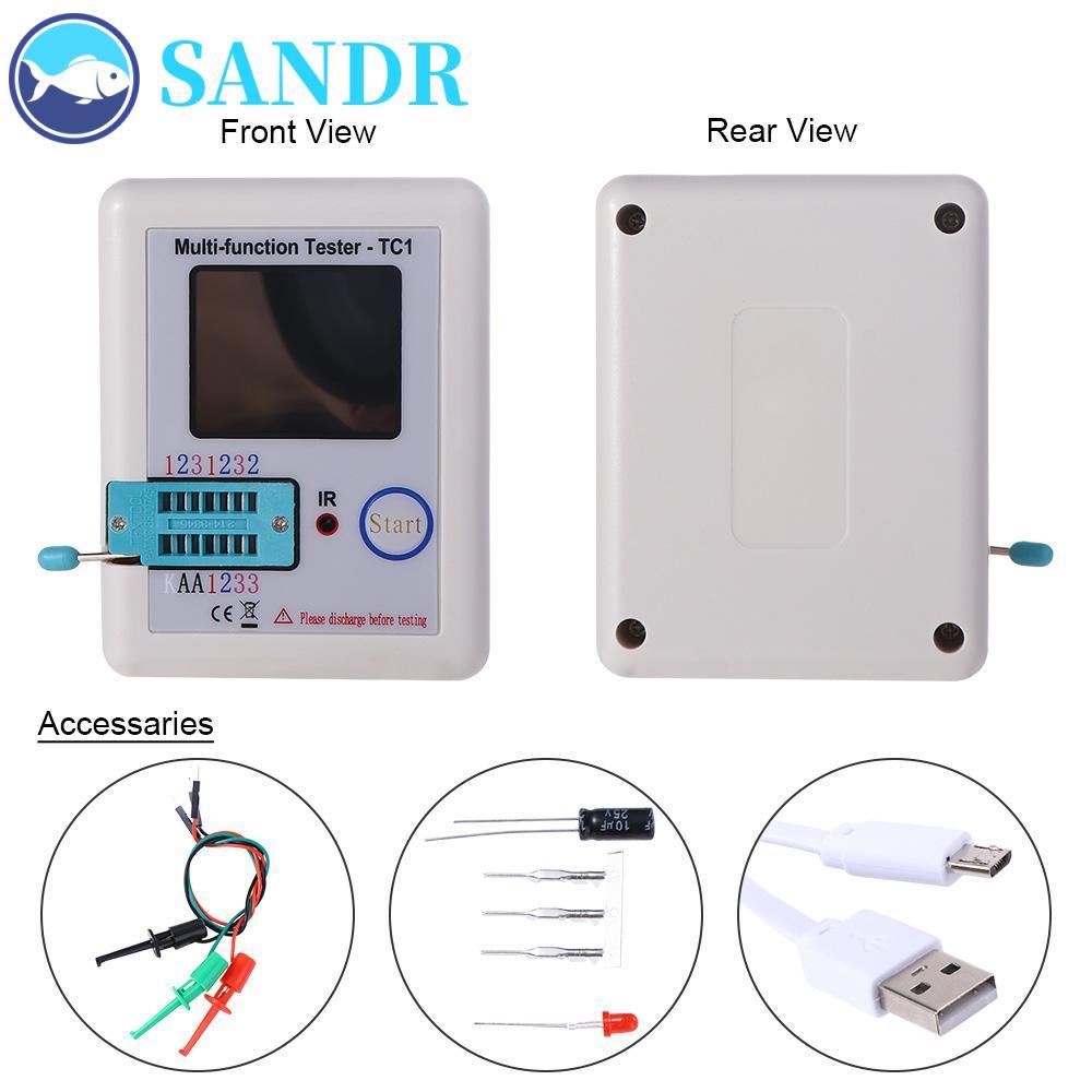 SANDR Resistor Test Meter Backlight LCR-TC1 1.8TFT LCD Diode Triode Capacitor