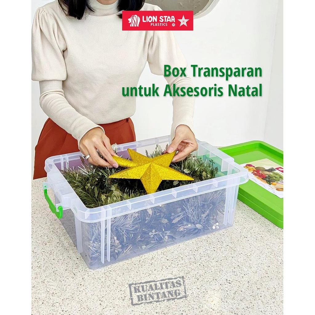 LUXTON Lion Star FX-5 กล่องใส No. 30 กล่องอเนกประสงค์กล่องภาชนะพลาสติกใสมัลติฟังก์ชั่ครัวเรือนสํานัก