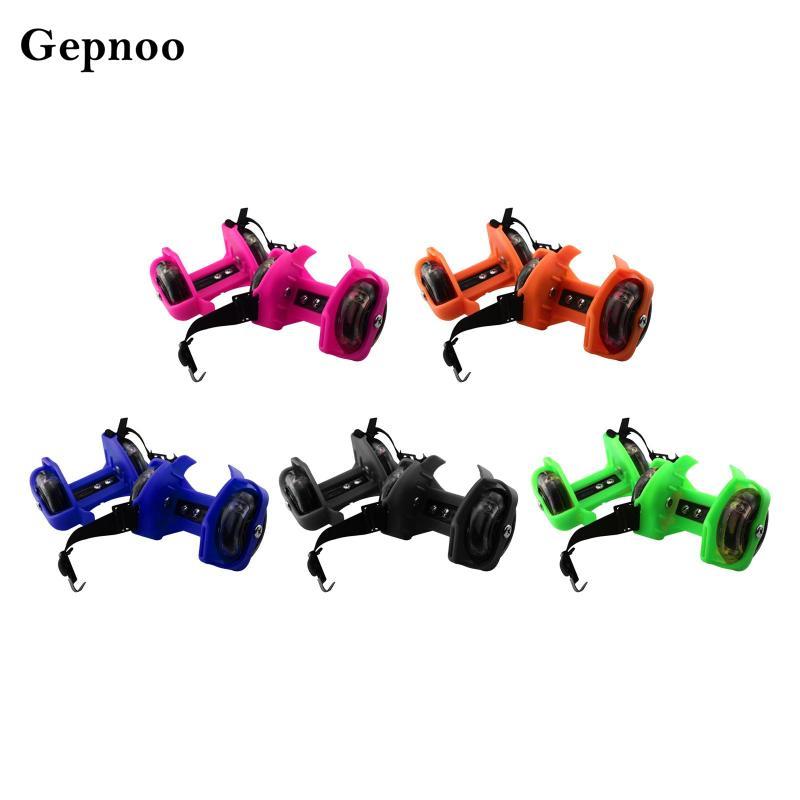 Gepnoo รองเท้าโรลเลอร์สเก็ตมีล้อส้นและแผ่นรองลื่นไถl