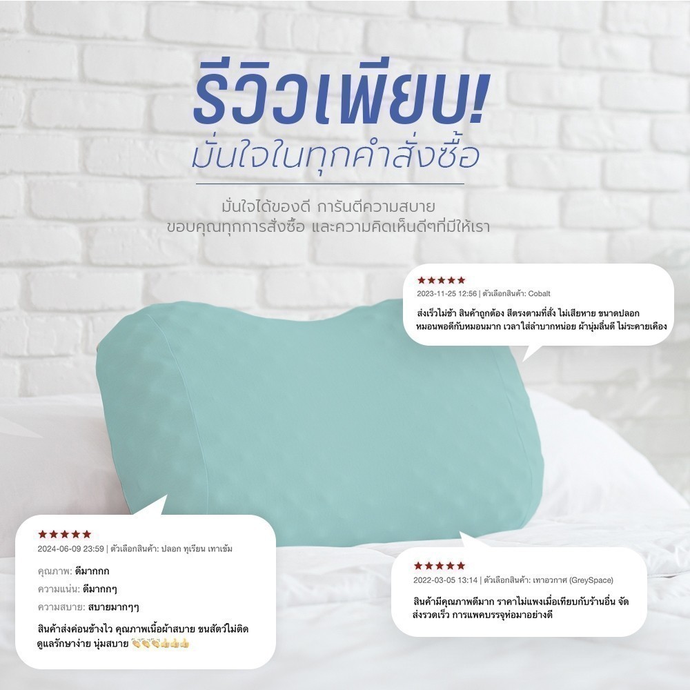 SiamLatex Durian Cover Case ปลอกหมอนยางพารา รุ่น Colorful สำหรับ หมอนยางพารา รุ่น Durian รูปที่ 5