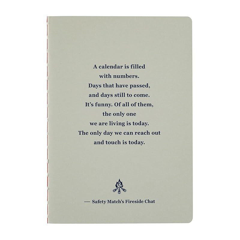 Hobonichi Techo Fireside Chat Graph Paper Notebook (B6) - 5mm Graph, 80 Pages, Planner Accessory
