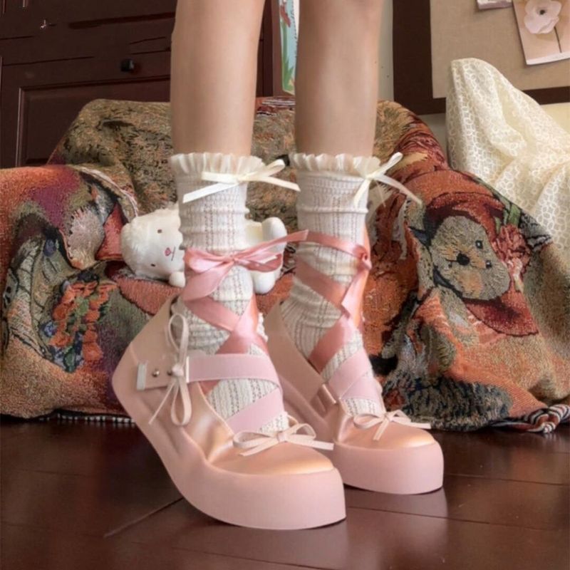 Bowknot~20 Satin Mary Jane Little July Meet~Azhong Ballet Womens Shoes 25 Summer Hot-sale