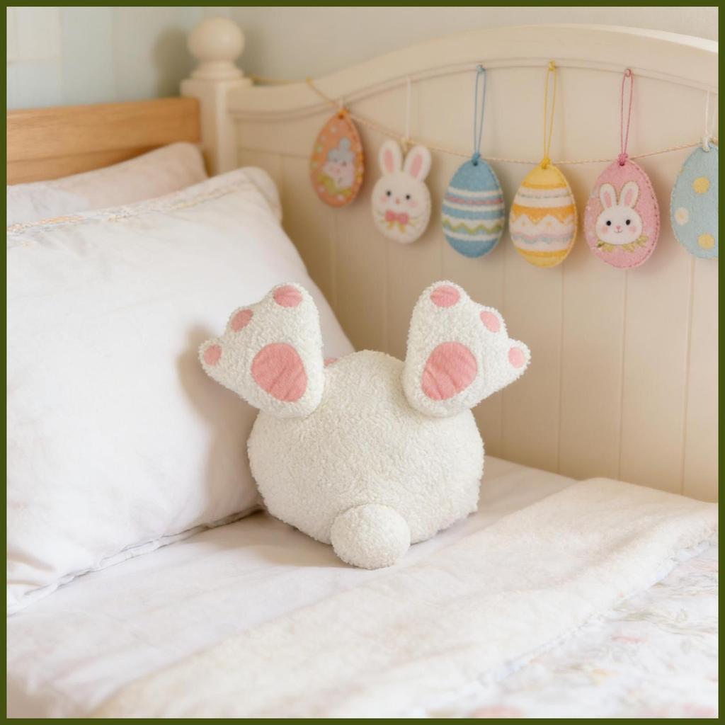Easter Bunny หมอนนุ่มตกแต่งหมอนเบาะ Easter Bunny Decor สําหรับโรงเรียนสํานักงานห้องนอนห้องนั่งเล่นโซ