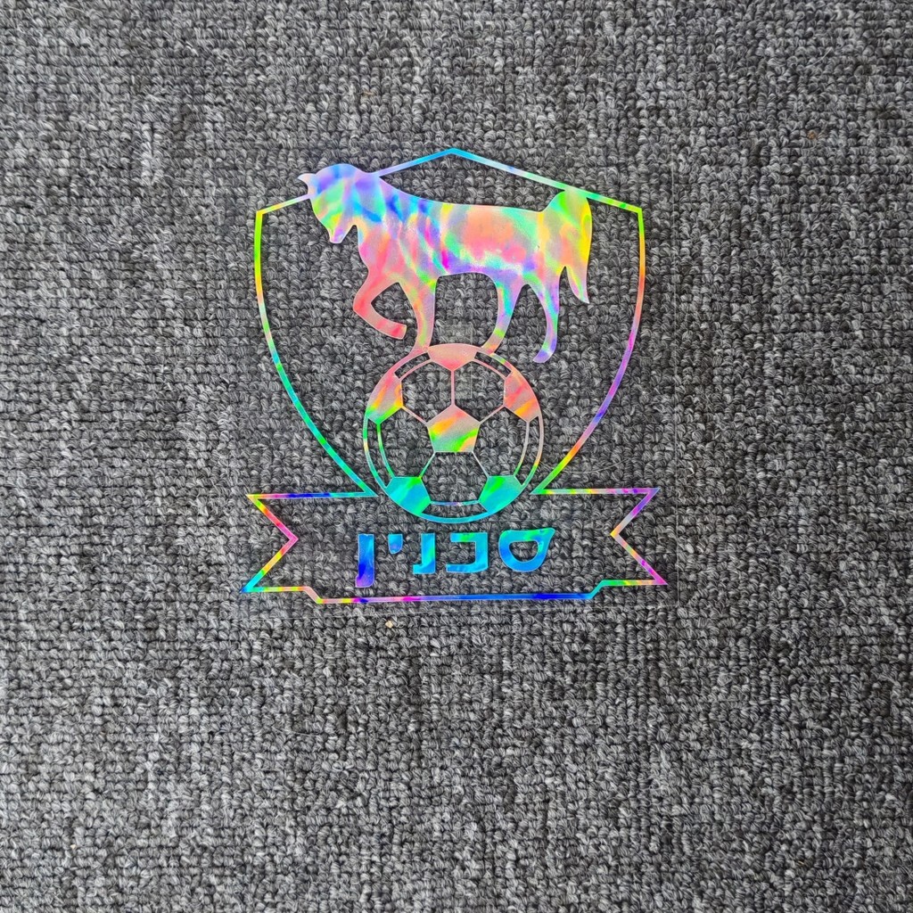 Bnei Sakhnin FC Israeli สติ๊กเกอร์สะท้อนแสงสําหรับรถยนต์รถจักรยานยนต์ฝาถังน้ํามันเชื้อเพลิงหน้าต่างแ