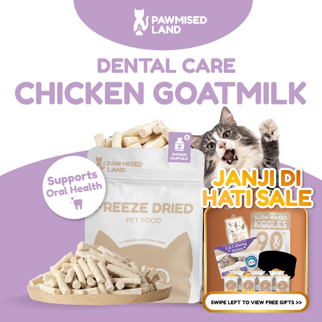 PawmisedLand Catty Munchies - Chicken Goatmilk - Functional Series - Freeze Dry 125g อาหารสัตว์เลี้ย