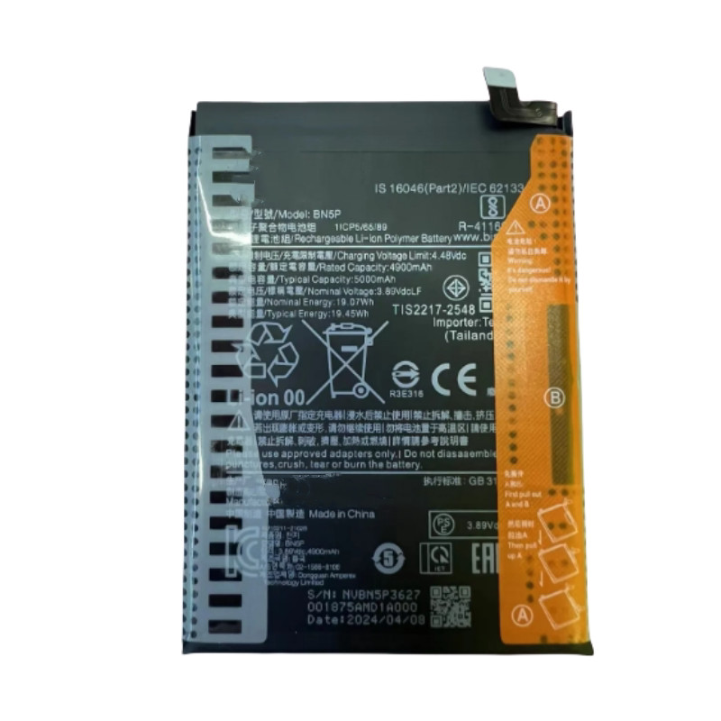 เหมาะสําหรับ Redmi/Redmi Note 13 5G 2312DRABC 2312DRAABG BN5P แบตเตอรี่