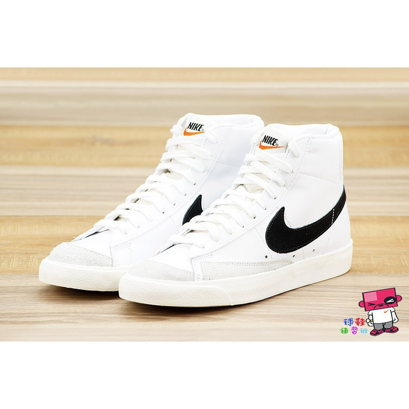 Nike Blazer Mid 77 Vintage Black and White Mens Retro Basic BQ6806-100 ของแท้ 100%