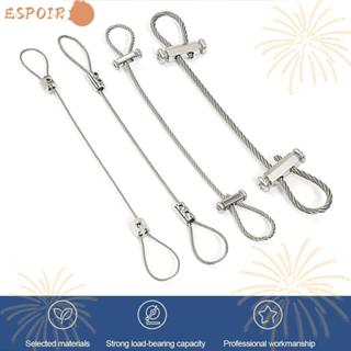 อีโซร์1 ลวดสลิง,สแตนเลสพร้อมเชือกเส้นเล็กแบบล็อค,สายแขวนแสงป…