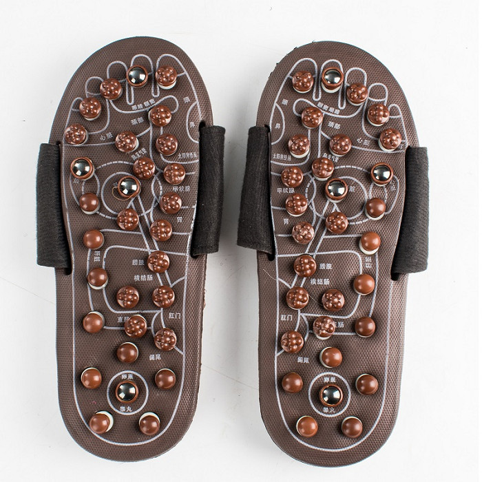 ขายร้อนในครัวเรือน Foot Therapy รองเท้าแตะนวดผู้ชายเท้าจุดฝังเข็มยืดหยุ่น Moxibustion นวด Sole Shiat