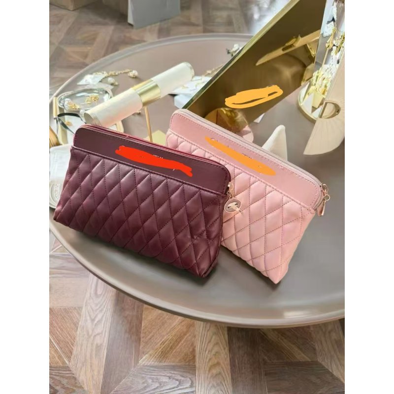 Ladies' Handheld Makeup Bag Storage Bag Red Size 25 * 17 * 2CM