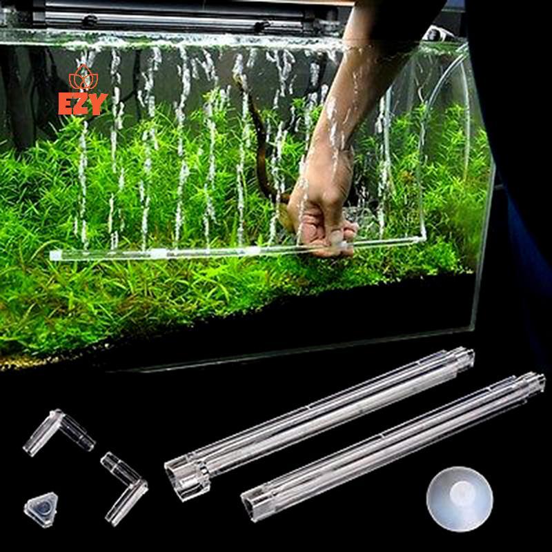 EZY พลาสติกใส Air Curtain Diffuser Bar Oxgenen Aerator Aquarium Water Treatment ใหม่