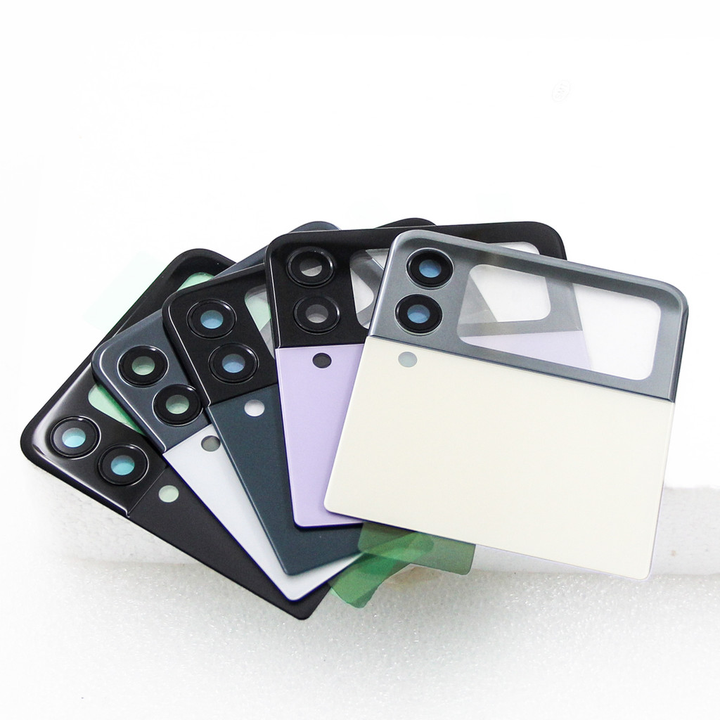 สําหรับ Samsung Z Flip3 F7110/F711U/F711B/F711N ฝาหลังแก้วเปลี่ยนแบตเตอรี่ด้านหลังประตูกรณี  ﻿