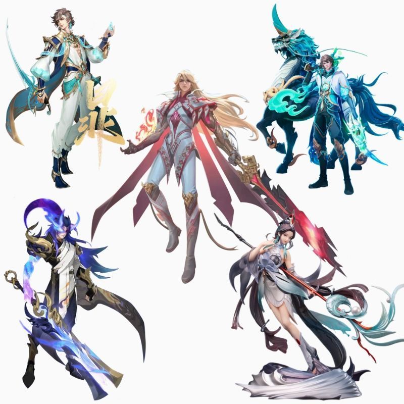 王者立牌摆件手办公亚克力挂件套加厚韩版中大型犬加厚加绒外套 of Kings Model Stand Figures, รูปแกะสลัก, จี้อะคริลิค, และ Merchandise