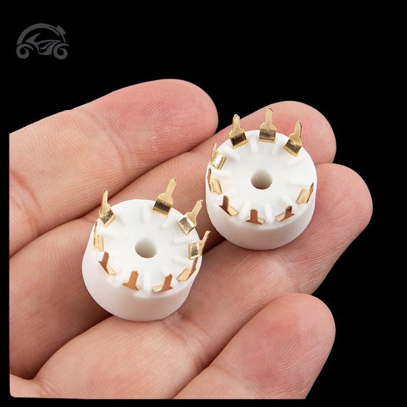 [8C11] 5 ชิ้นเซรามิค 9pin B9A PCB Mount Tube Soet 12AX7 12AT7 Hifi Audio Vintage AMP [8C]