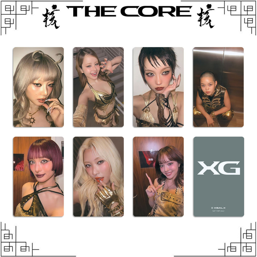 7pcs XG THE CORE AWE WOKE UP ใหม่ DNA สารส้ม KTOWN4U การ์ด Lomo การ์ด BENEFIT การ์ด KPOP Photocard J