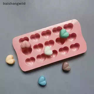 Bwth แม่พิมพ์ซิลิโคนรูปหัวใจ 3D สําหรับเยลลี่ช็อกโกแลต มูส และขนมอบขนม