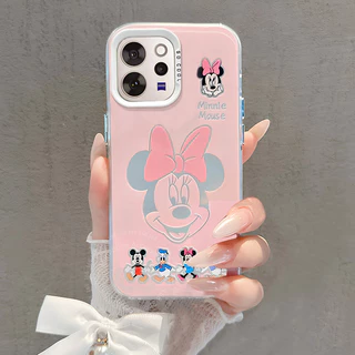 เคส Vivo V70 Case เคสลายการ์ตูนคู่รักน่ารัก มิกกี้ มินนี่ เมาส์ แบบด้าน กันกระแทก พร้อมสายคล้องโทรศัพท์ ขอบซิลิโคนอ่อนนุ่ม เคสโทรศัพท์สำหรับสาว ๆ นักเรียน