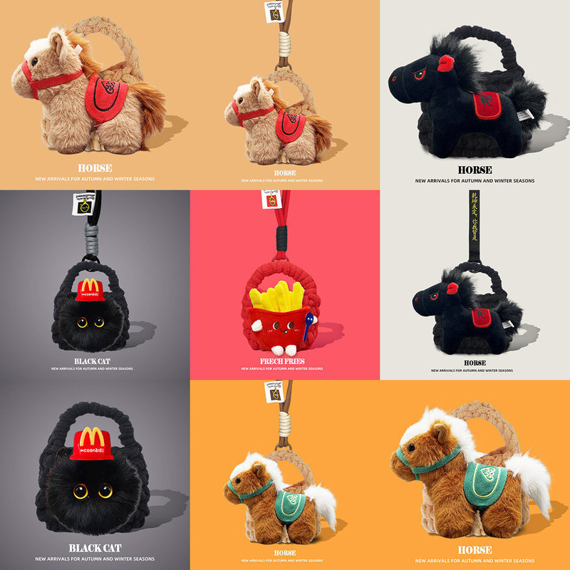 Plush Panasonic AZ100 เคสป้องกัน Technics EAH-AZ80/AZ60 เคสป้องกันการ์ตูนถักกระเป๋าน่ารักเชือกเส้นเล