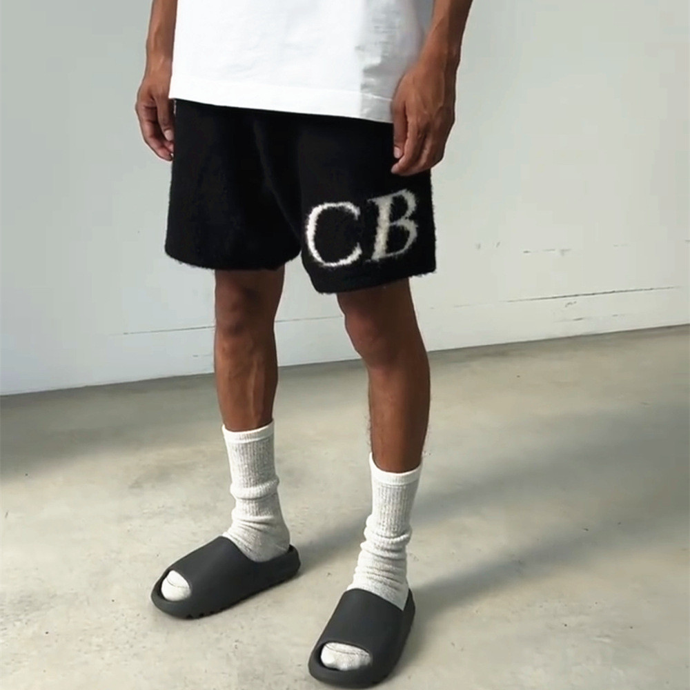 กางเกงขาสั้นผู้ชายฤดูร้อน แบรนด์ Cole Buxton จากวัสดุ Jacquard Wool สไตล์หลวมอินเทรนด์
