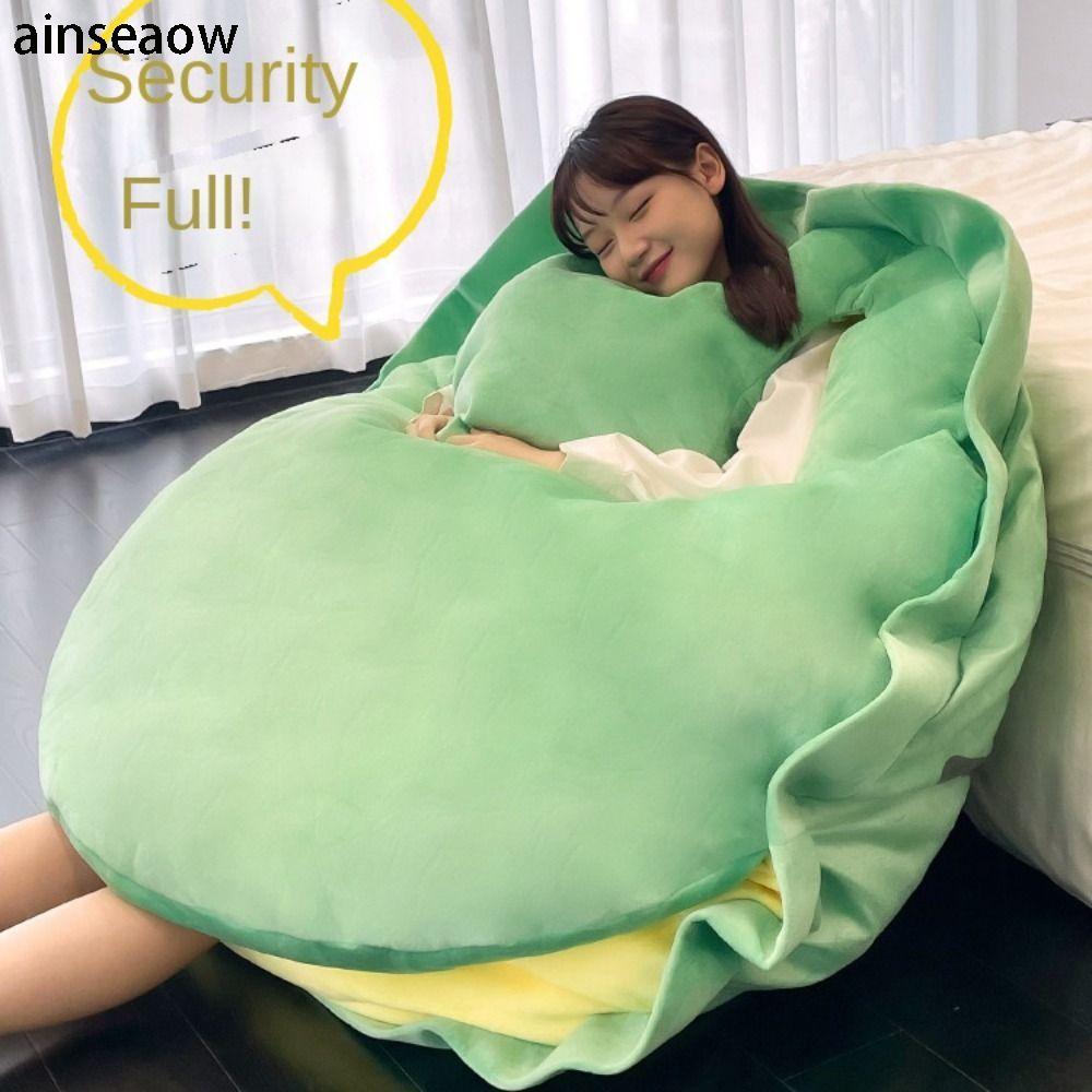 AINSEOW ถุงนอนของขวัญตลกยัดไส้หมอนเต่านุ่ม
