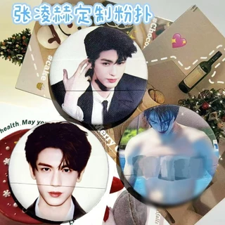 Zhang Linghe พัฟเครื่องสําอางพิมพ์ลาย Non-Latex Sponge Makeup Puff แบบพกพาใช้งานง่าย