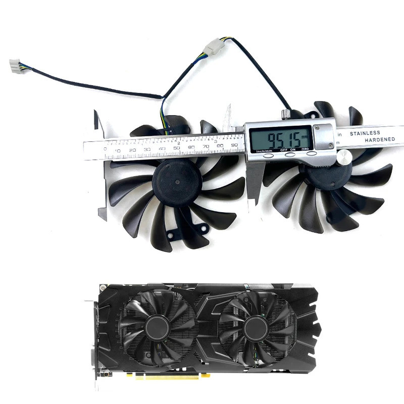 ใหม่ Cooling 95 มม.4PIN GTX1070 1070Ti GTX1080 พัดลมสําหรับ KFA2 GALAX GeForce GTX 1070 1070Ti 1080 