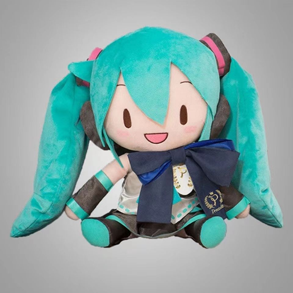 COD สไตล์ใหม่พร้อมสต็อกเวอร์ชั่นจีน Beep Mile Hatsune Miku ตุ๊กตาของแท้สไตล์เดียวกันอุปกรณ์ต่อพ่วงหม