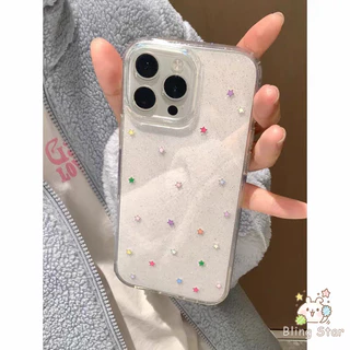 เคสไอโฟน15 17 เคส สำหรับ IPhone 11 17 15 12 13 16 14 Pro Max X XS XR Max 7 6 6s 8 Plus เคสเพล์รสหัวใจโบว์ป้องกันสงกรานต์