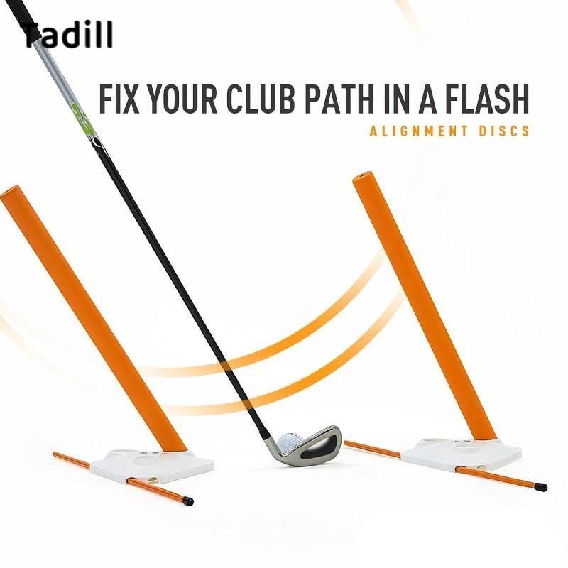 Tadill Golf Alignment Stick Holder แบบพกพา Swing Training ในร่มกลางแจ้ง Backyard Golf Course อุปกรณ์เสริมสําหรับของขวัญเริ่มต้นในร่ม