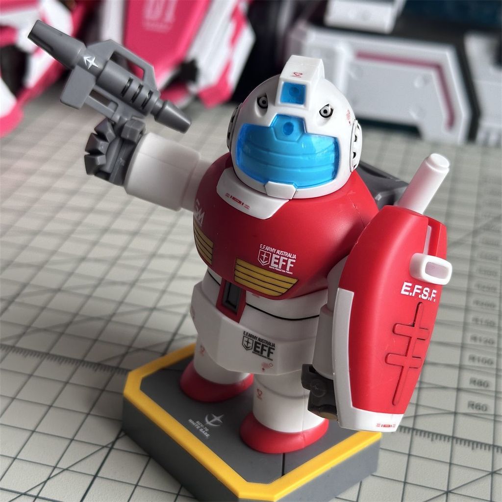 S049 Obesity Jim Middle-Aged Fat Ji Magnetic Assembly Model เครื่องประดับรูป Fat Boy Model