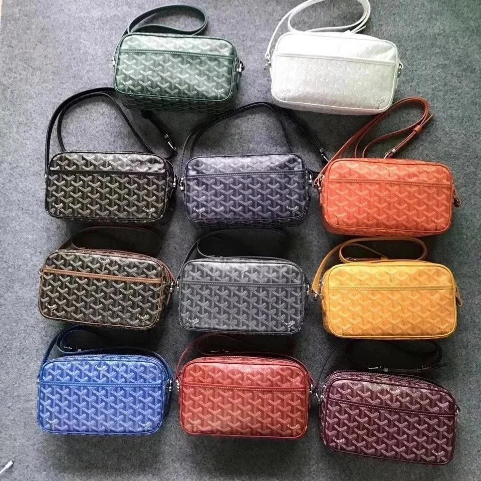กระเป๋ากล้อง Goyard สไตล์เดียวกันสำหรับทั้งผู้ชายและผู้หญิง มีสายสะพายแบบメッセンเจอร์