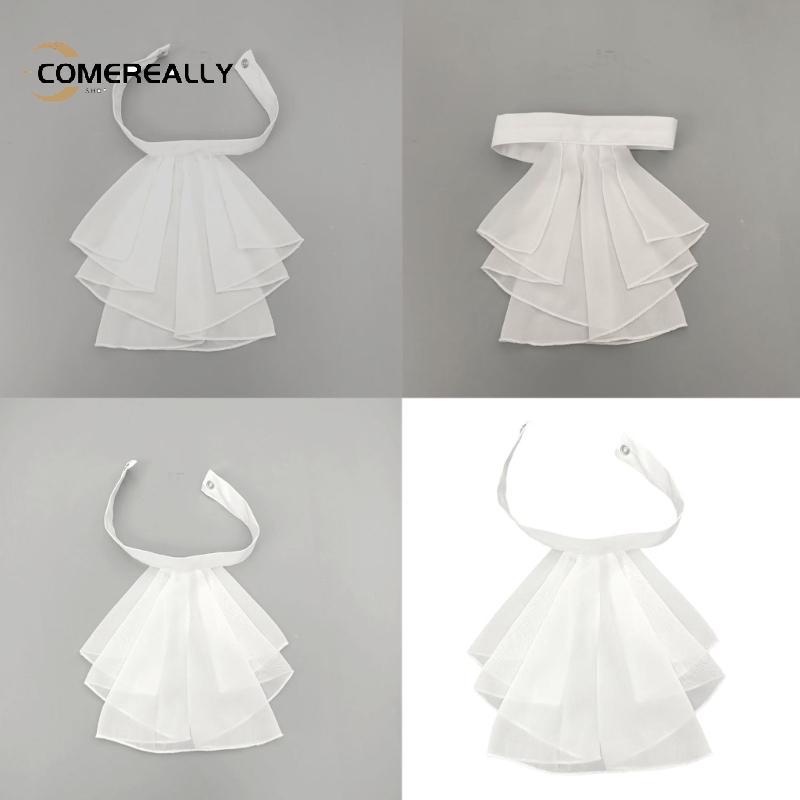 COME Ruffle Jabot Collar Choker Collar สําหรับการแสดงบนเวทีจัดแต่งทรงผมและคอสเพลย์