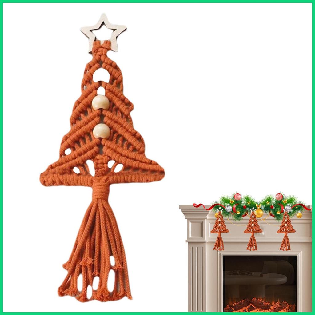 เครื่องประดับสําหรับต้นคริสต์มาส Boho Tapestry Boho คริสต์มาส Macrame ตกแต่งสําหรับห้องนอนห้องนั่งเล