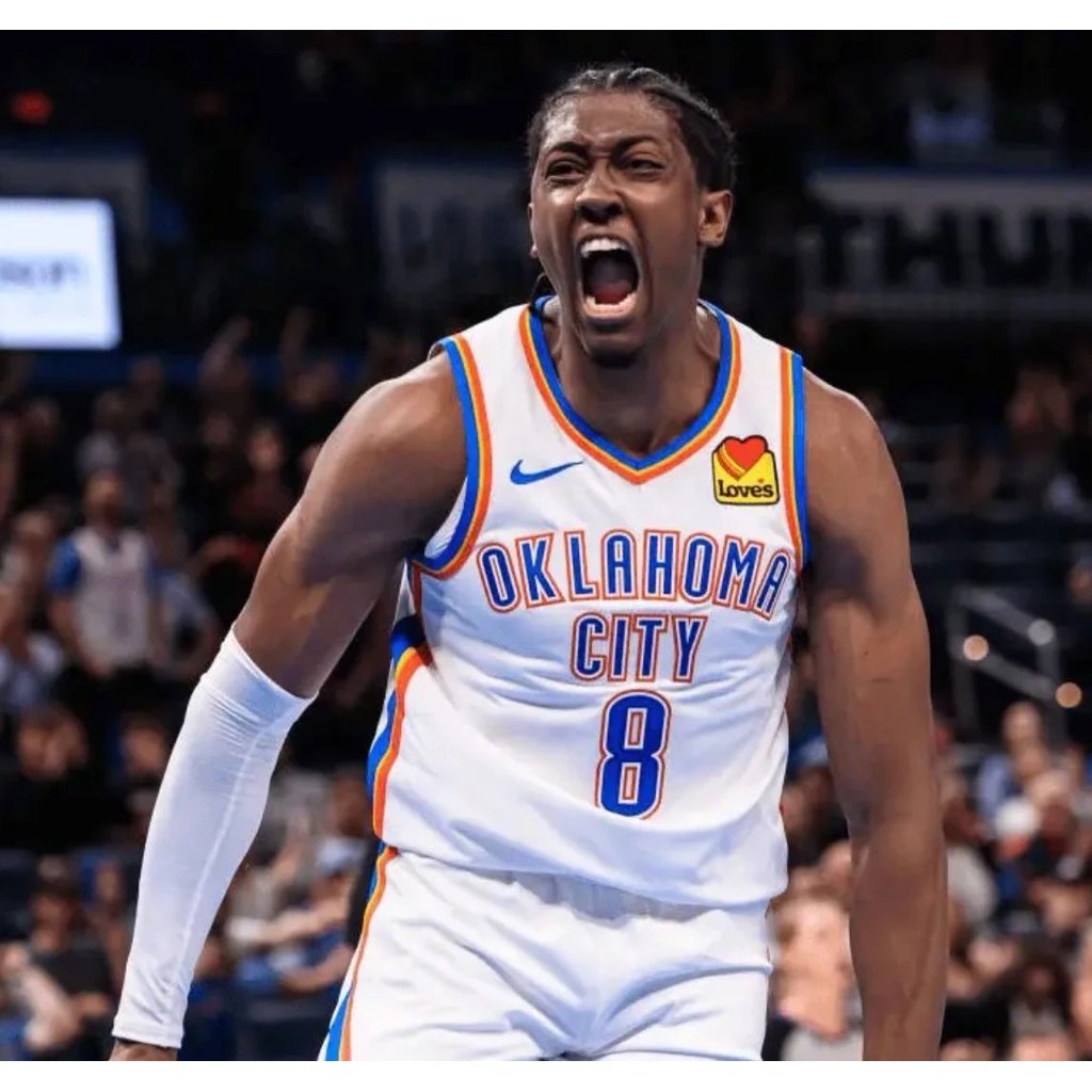 QWTE Jalen Williams Jalen Williams (Jalen Williams) NBA League Thunder No. 8 เสื้ออัดร้อน Synchronou