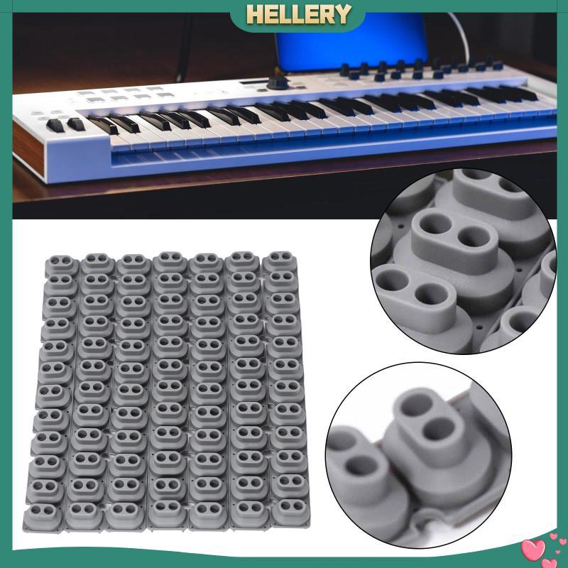 [HelleryTH] แผ่นรองนําไฟฟ้าซิลิโคนสีเทาสําหรับแถบปุ่มคีย์บอร์ดเปียโนสัมผัสเหมาะสําหรับ 170 280 LP180