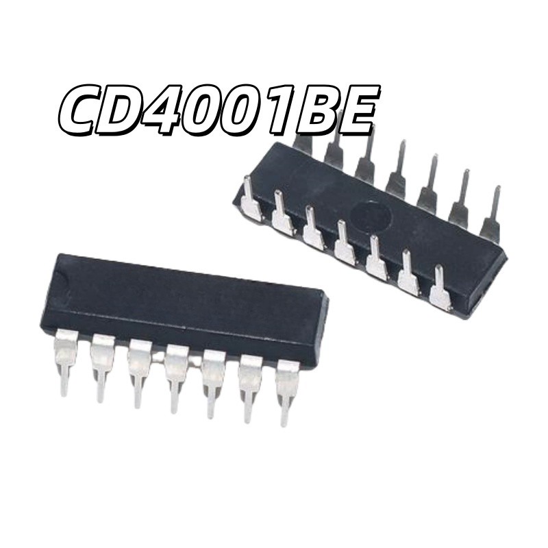 ยี่ห้อใหม่ Original In-Line DIP14 CD4001BE Four 2 อินพุตหรือไม่ใช่ประตูชิป IC CD4001