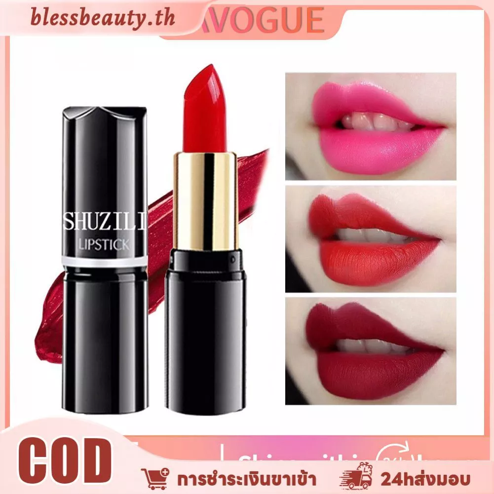 Favogue 12 เฉดสีลิปสติกเนื้อแมทเม็ดสีสูง: Barbie Red ชมพูส้ม กันน้ํา ติดทนนาน แต่งหน้าริมฝีปากที่ทนต่อการซีดจาง