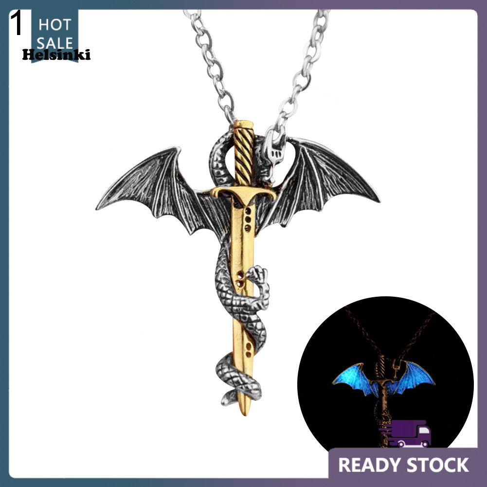 ดาบจี้สร้อยคอยูเอสดракอน HLS Punk Men - เครื่องประดับของขวัญพิเศษ