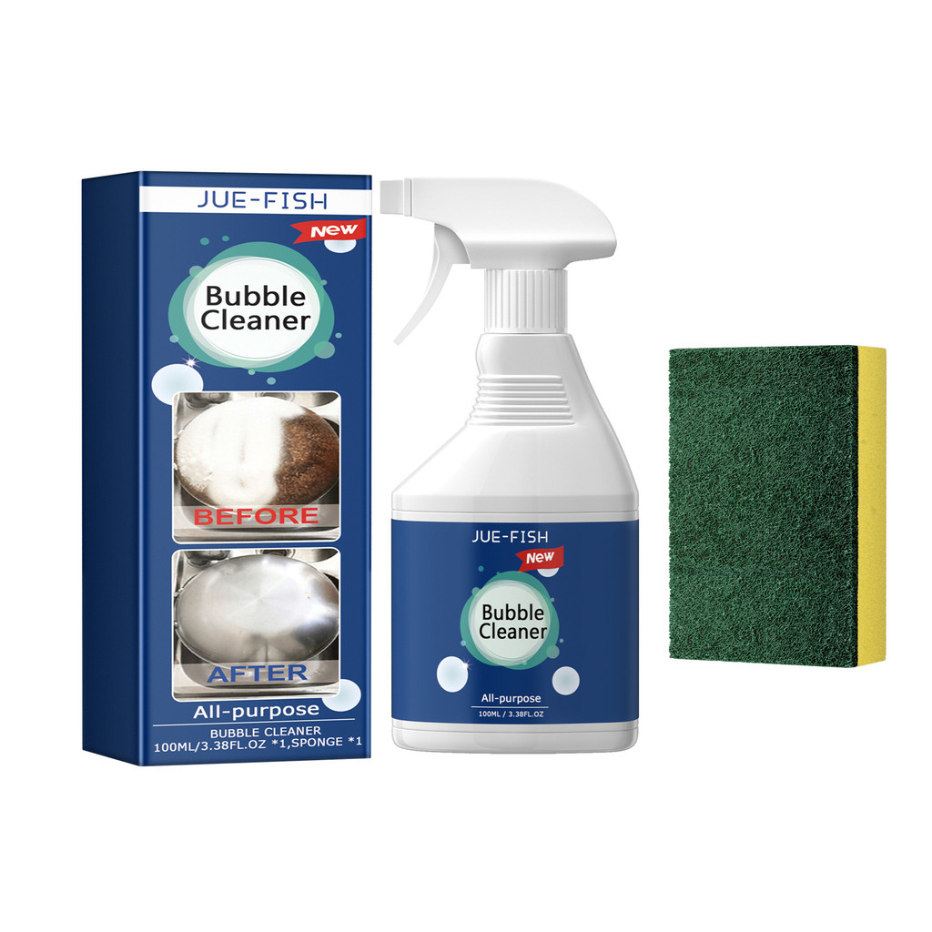 [คลังสินค้าพร้อม] Jue-Fish Kitchen Oil Stain Foam Cleaner Clean Kitchen Stove Grease Stain Foam Clea