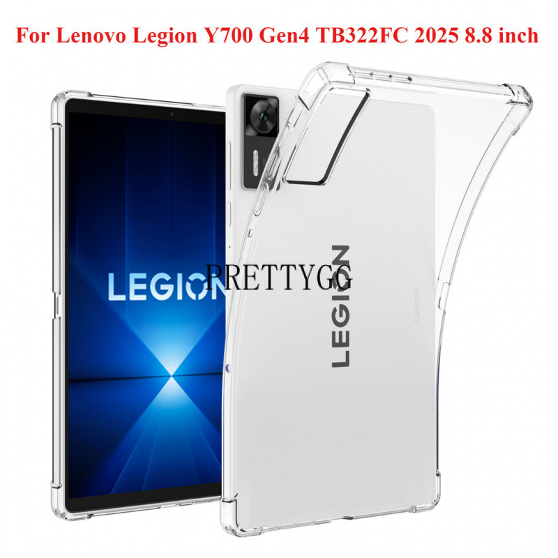 โปร่งใสสําหรับ Lenovo LEGION Y700 Gen 5 2026 Gen4 TB322FC Legion Y700 2025 แท็บเล็ตเกมกลับสําหรับ LE