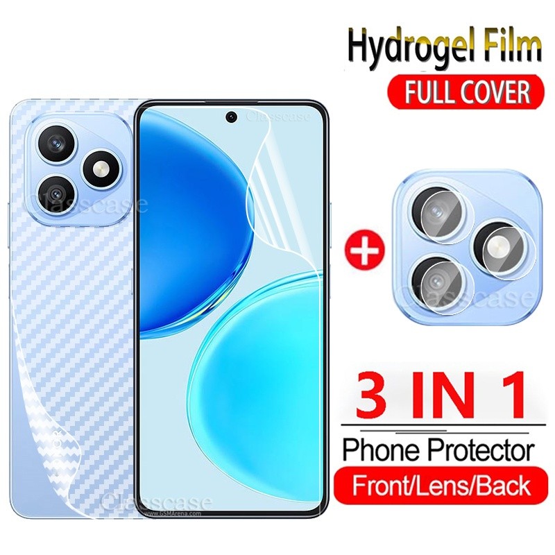 3 In 1 ด้านหน้ากลับ Soft Hydrogel ฟิล์มสําหรับ Honor X8d X5c Plus X5cPlus X5d X5dPlus HonorX8d X8 d 