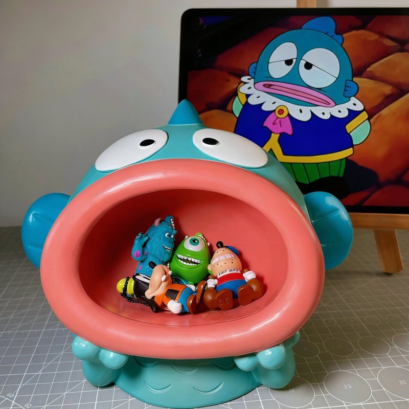 [JJ HOME] ปลาน่าเกลียด Hanton Big Mouth Storage Entrance ห้องนั่งเล่น Key Storage ตกแต่งบ้านตกแต่งขอ