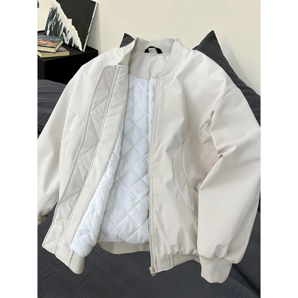 American Short ma1 Flight Jacket Cotton Uniform Mens Autumn Winter Thicken Quilted cleanfit Jacket ช