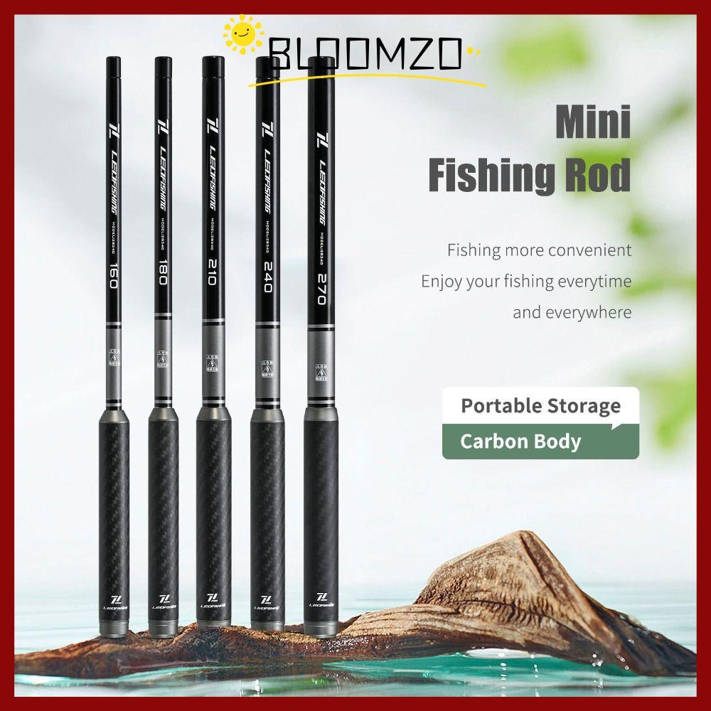 BLOOMZO Carbon Fishing Rod, 1.6m-2.7m ออกแบบมาสำหรับการตกปลาด้วยวิธีUltra Light สปินนิงและแคสติ้ง พร้อมวัสดุไฟเบอร์คุณภาพสูง