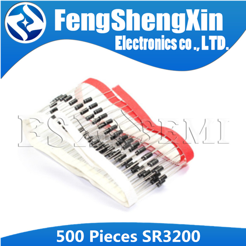 500 SR3200 SB3200 3A 200V Shoteki ไดโอด DO-27