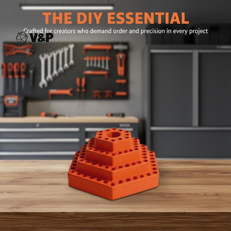 [V&PT] 1 ชิ้น Bit Hex Shank Organiser Bit Holder กล่องสําหรับเจาะ 4.8 มม./หกเหลี่ยมเคล็ดลับกล่อง Bit