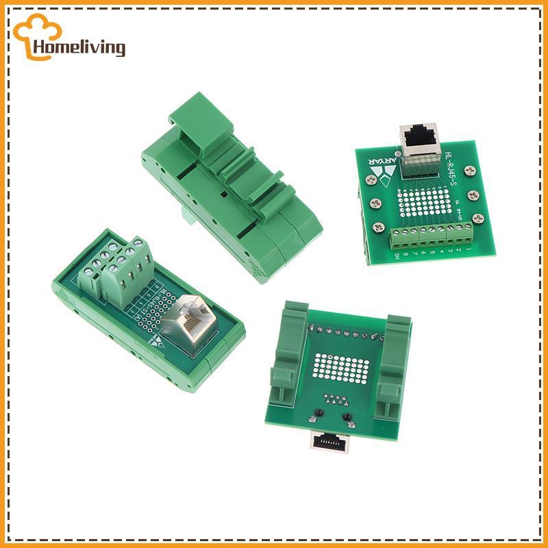 HOME อะแดปเตอร์เทอร์มินัล Blo อุตสาหกรรม RJ45 พร้อมการติดตั้งรางนําทาง DIN35 สําหรับอุปกรณ์ โซลูชั่น